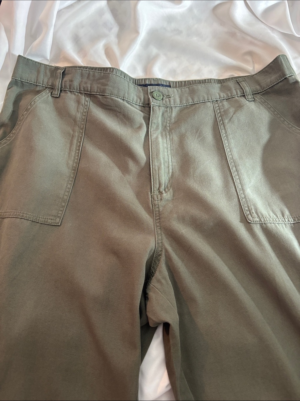Aeropostale Olive Green Wide Leg Utility Cargo Pants XXL - Picture 11 of 14